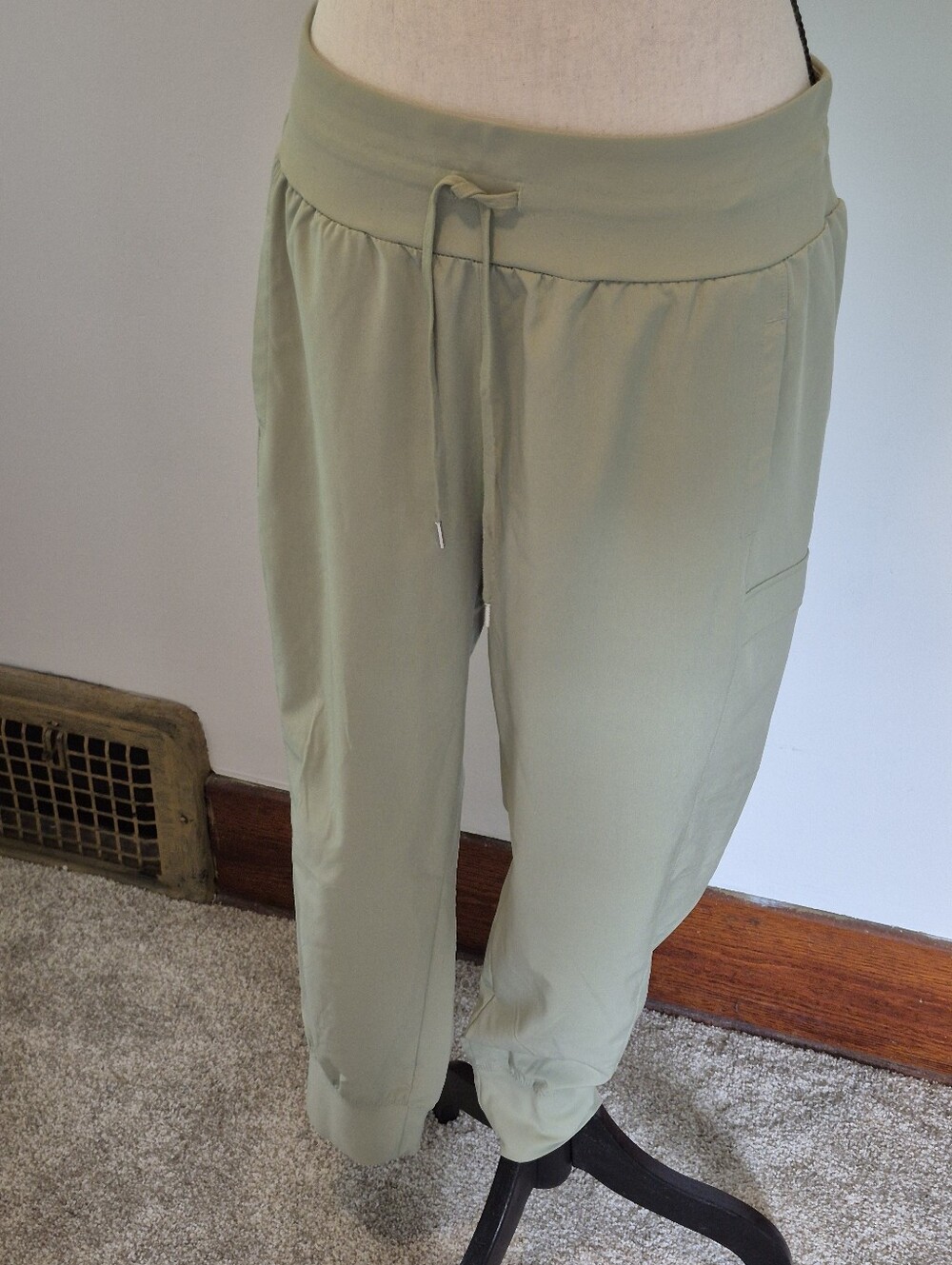 Light Sage Drawstring Waist Casual Pants Awesome!